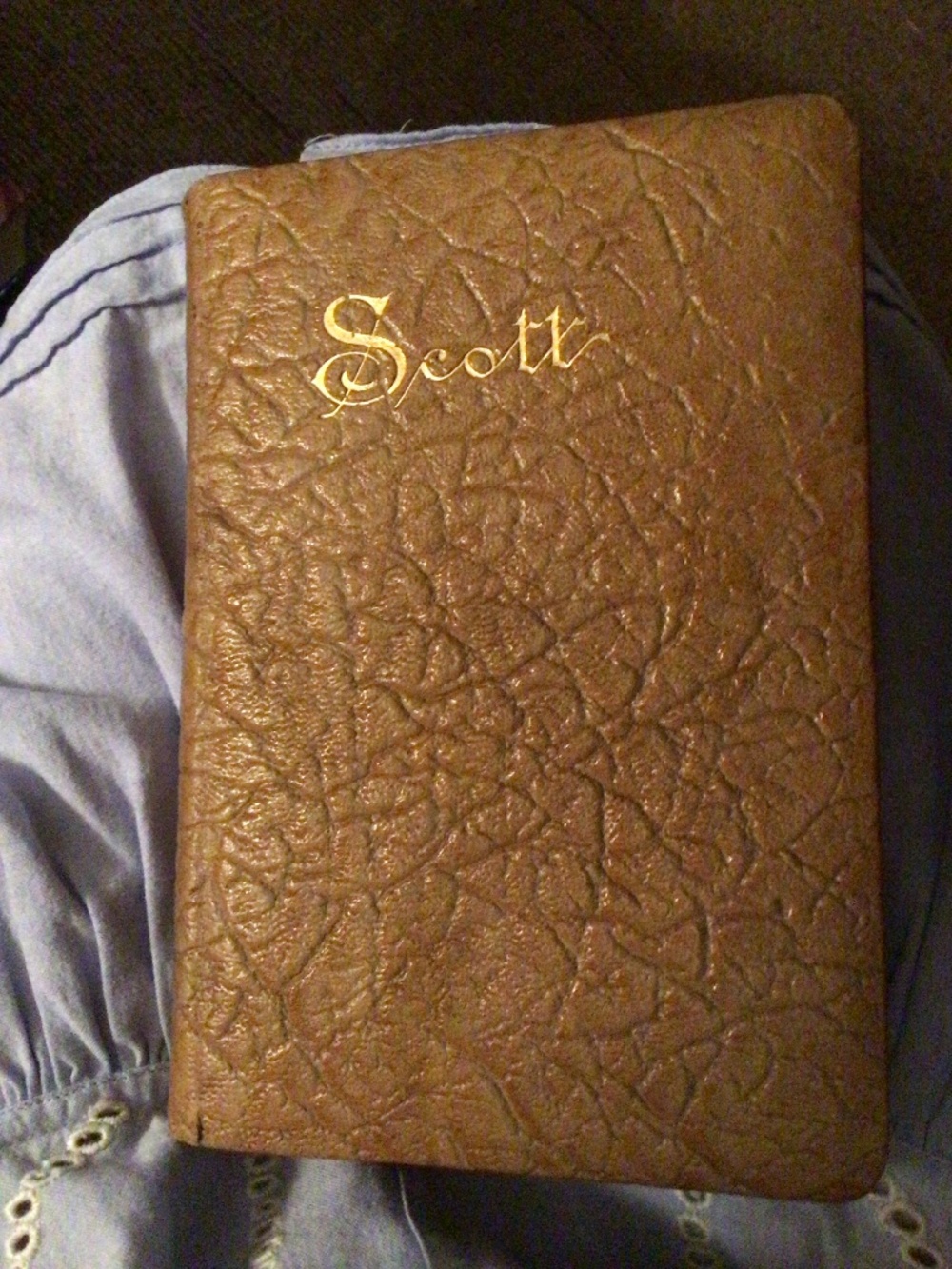 Original book “The Poetical Works of Sir Walter Scott”published by Thomas Crowel
